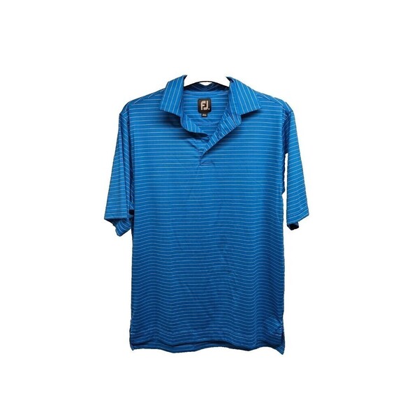 Footjoy Men Striped‎ Soft Stretch Collar Golf Polo Shirt Medium - Picture 1 of 6